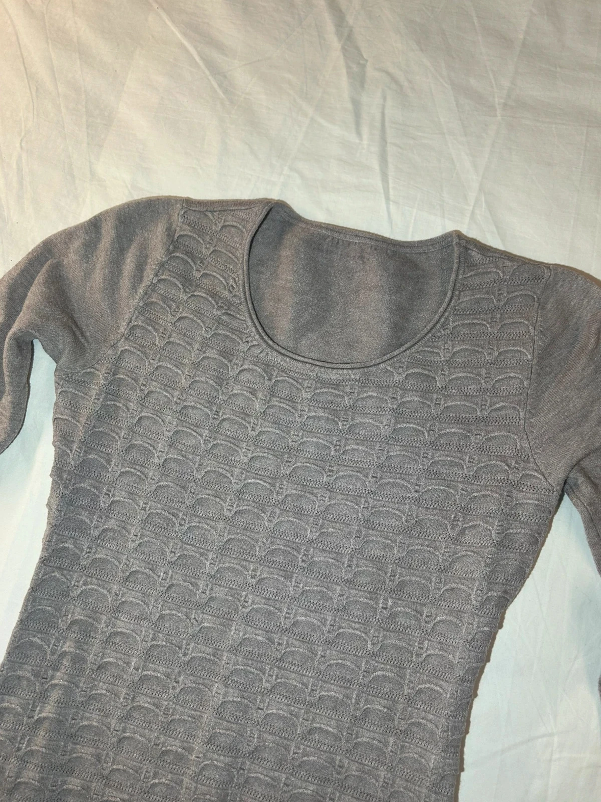 Grijze vintage lange winterjurk – photo 5